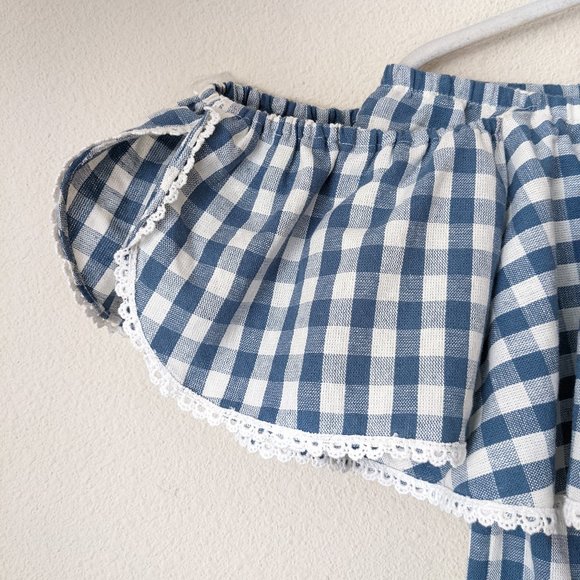 Misa Los Angeles Blue and White Gingham Mini Dress - Picture 7 of 10